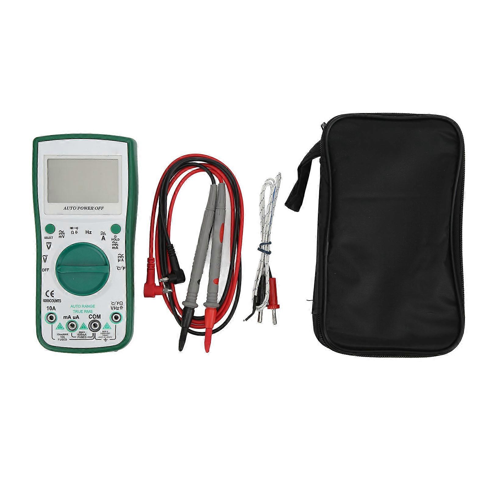 Digital Multimeter 58X 6mF 10A Auto Ranging Overload Protection High Voltage Alarm Multimeter Tester