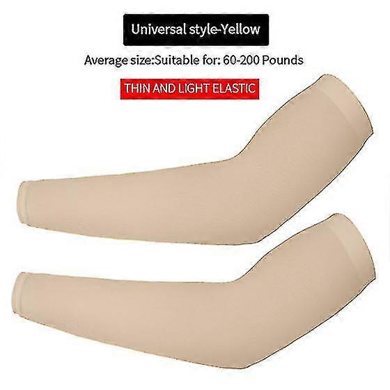 1 par armärmar Istyg Andningsbar Snabbtorkande Sol Uv-skydd Långt armskydd För Utomhussport Cykling