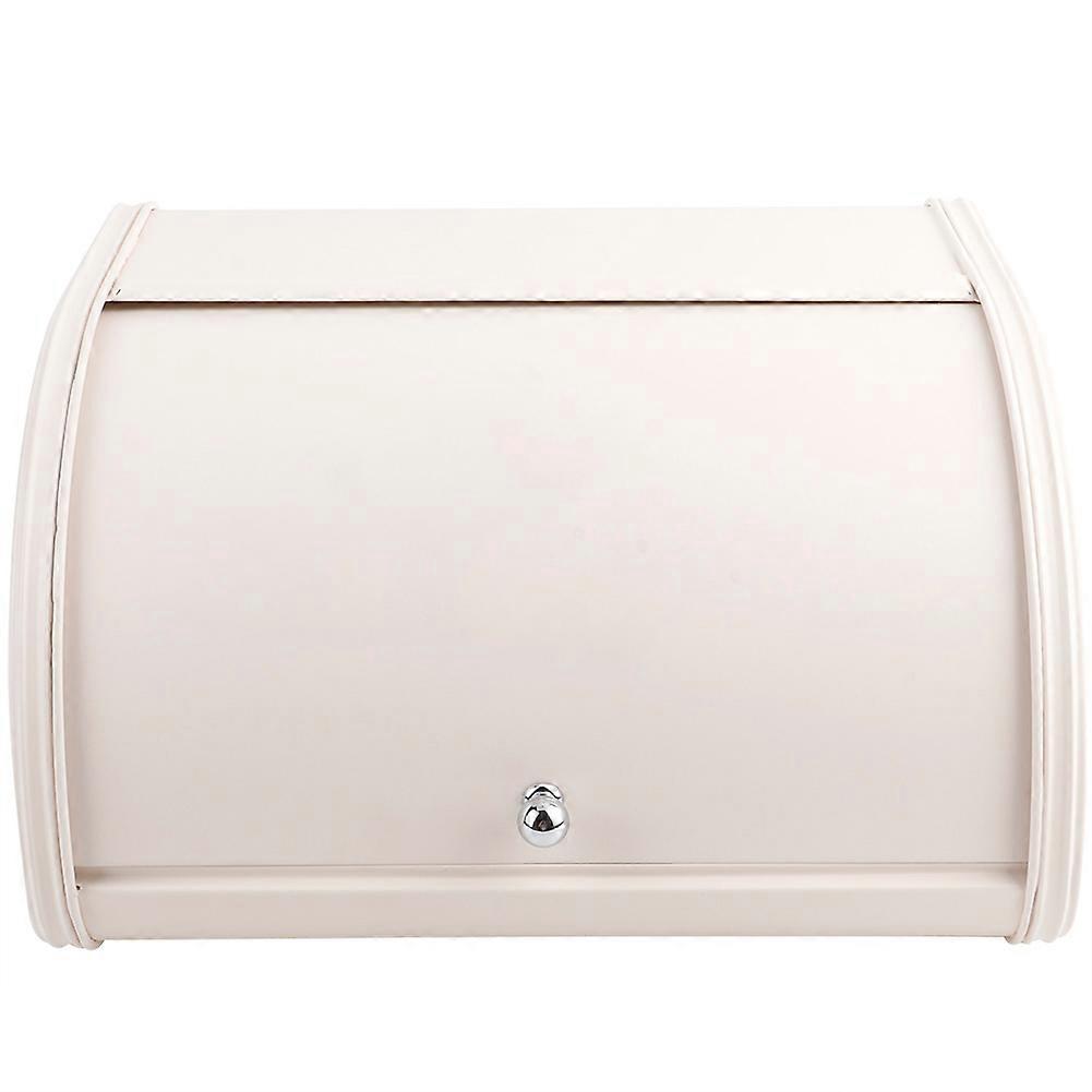 Large Capacity Bread Box Holder Container Kitchen Storage Organizer (White)