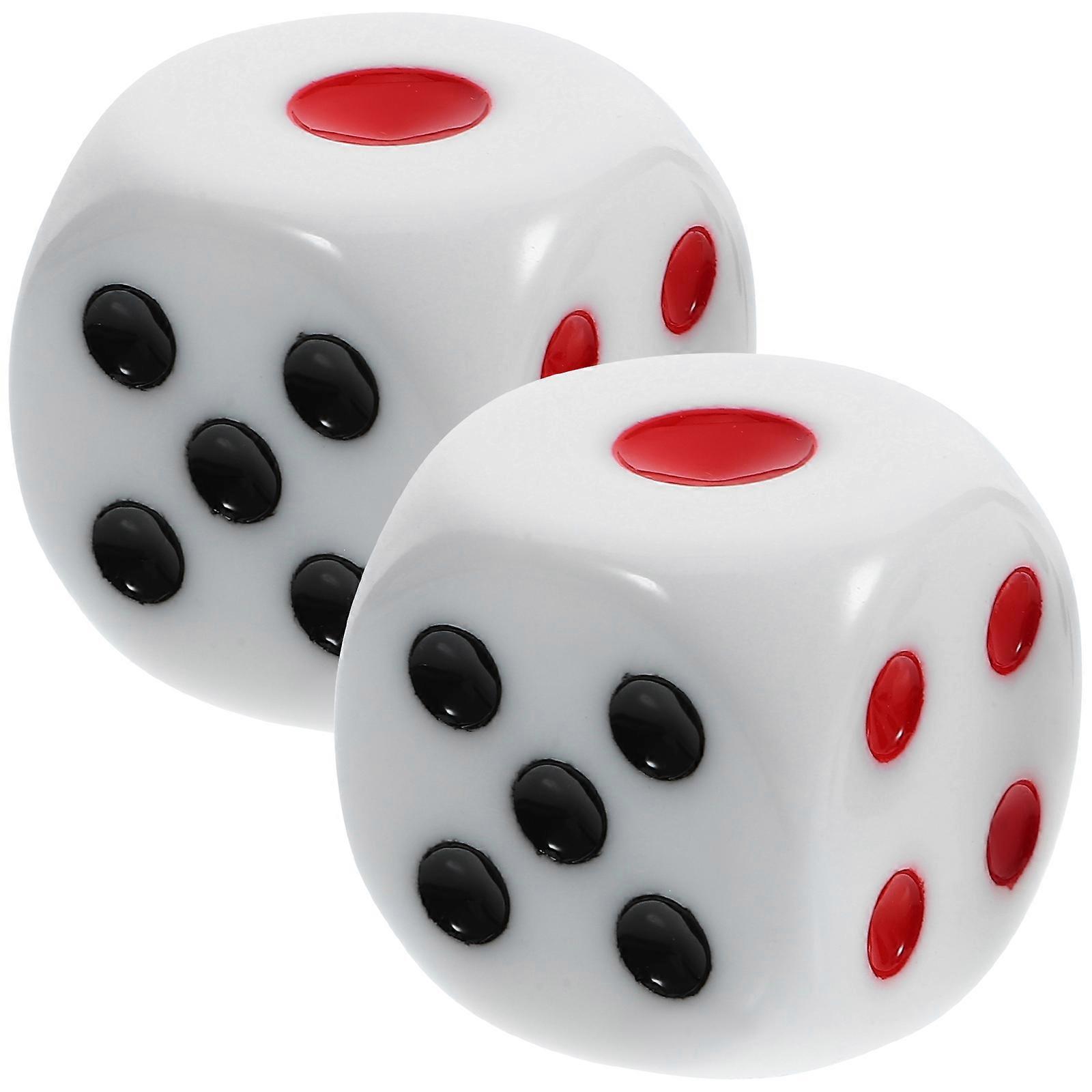 2pcs Game Dices 30mm Large Dice Game Dice Funny Game Dice Party Supplies