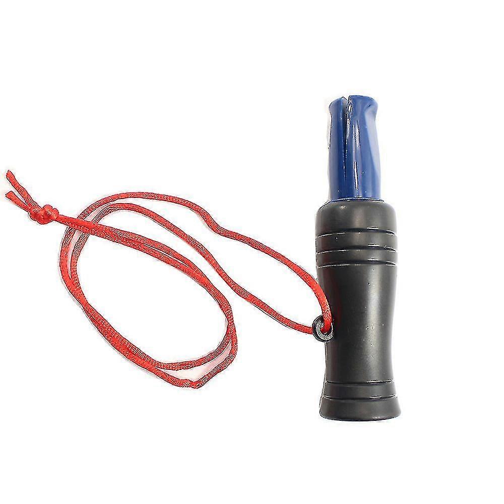 Duck Whistle Call, Durable Pvc Duck Call Decoy,outdoor Hunting Accessory(black And Blue