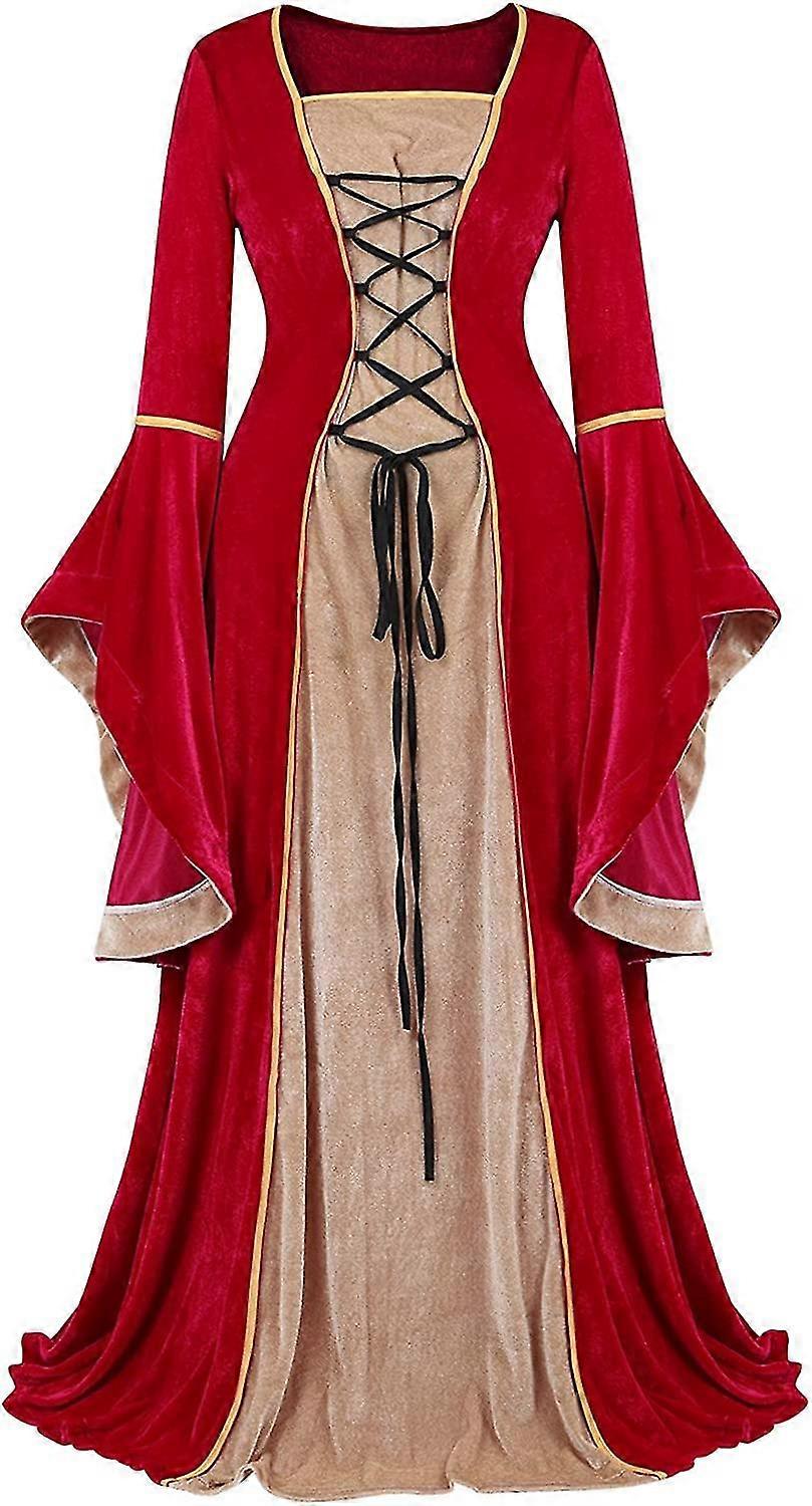 Renaissance Dress Medieval Costume Women Halloween Costumes Gothic Gown