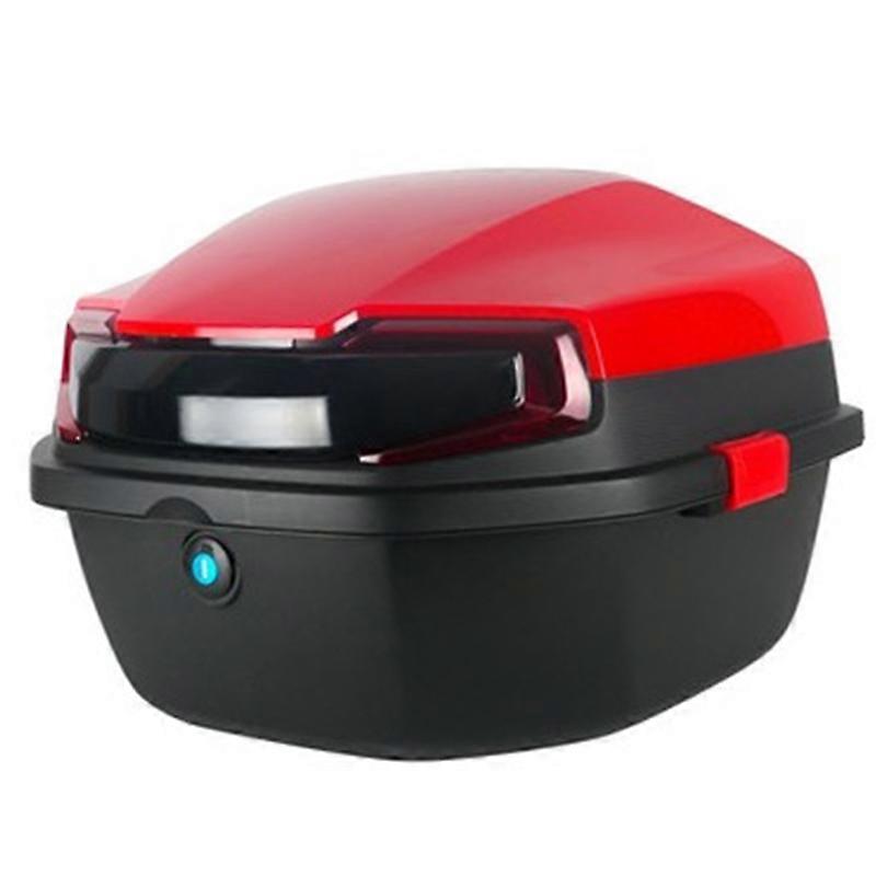 Electric Vehicles Rear Box Large Capacity Smooth Surface Color Blocking for Motorcycle Electromobile Red