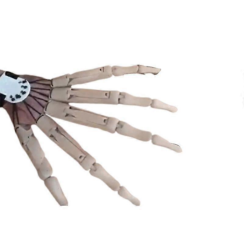 Halloween Articulated 3d Printed Articulated Realistic Halloween Skull Bracelet, 1 Piece, White