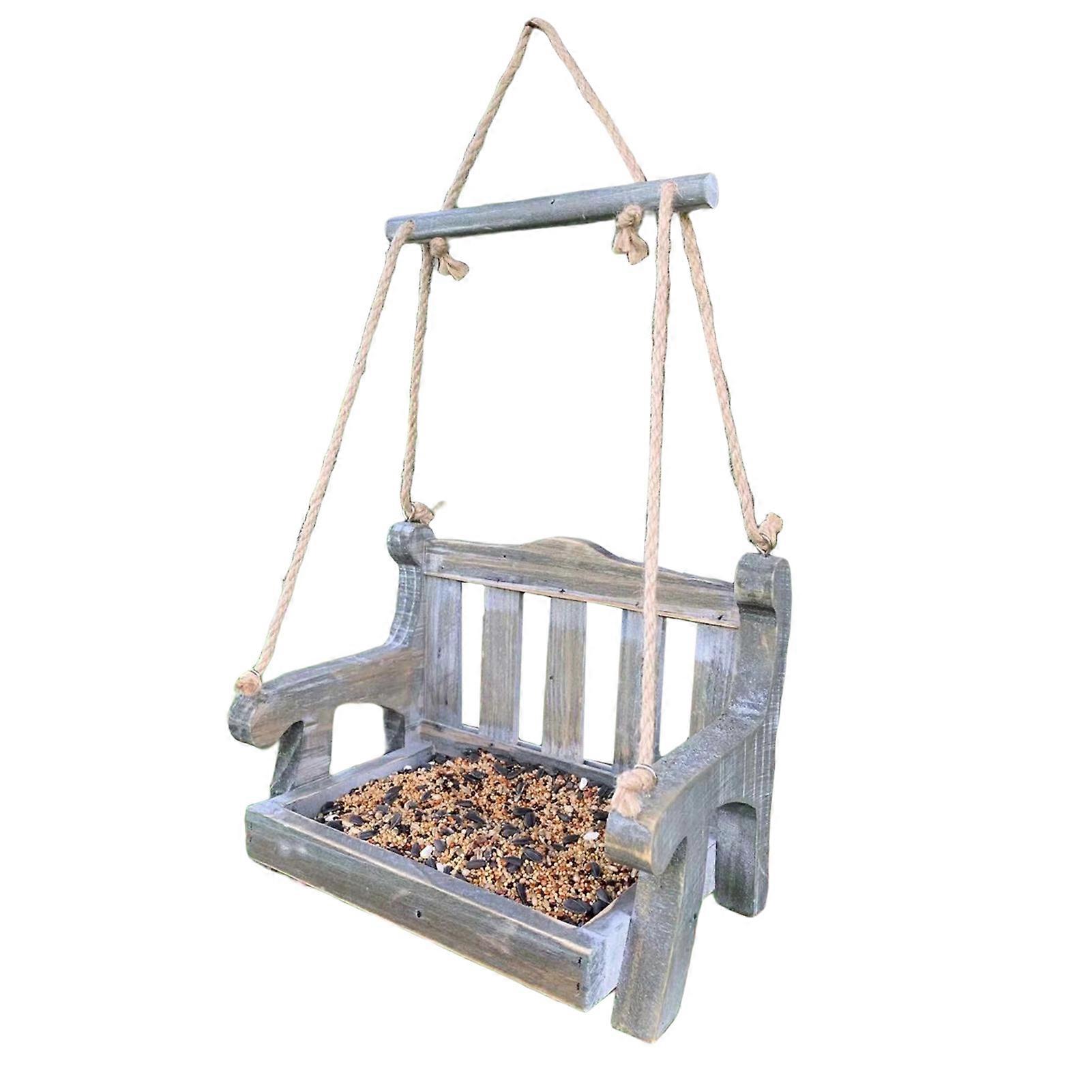 Swing Seat Design Bird Feeder Delicate Fine Workmanship Bird Feeder for Outdoor Courtyard Yard Decoration