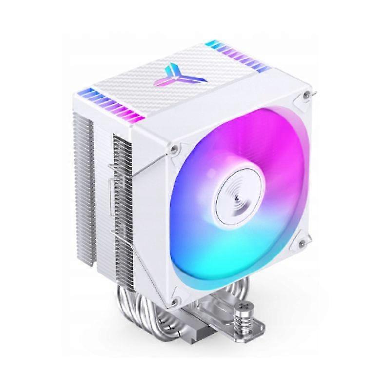 JONSBO CR-1400EVO RGB White CPU Cooler - 140mm fan, RGB lighting, compatible with LGA 115x/1200 and AM4.