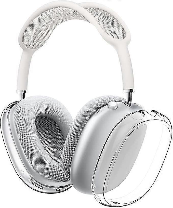 Wabjtam Case Cover For Airpods Max Headphones, Soft Tpu Clear Anti-scratch Protective Cover For Airpod Max, Transparent Accessories Skin Protector For