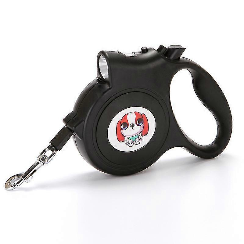 Retractable Leash, Retractable Dog Leash, Retractable Dog Leash With Light, Retractable Dog Leash 5m Black Size, One Button Lock, Retractable Cat Leas