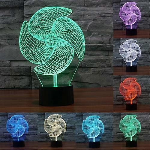 Big Pinwheel Style 3D Touch Switch Control LED Light