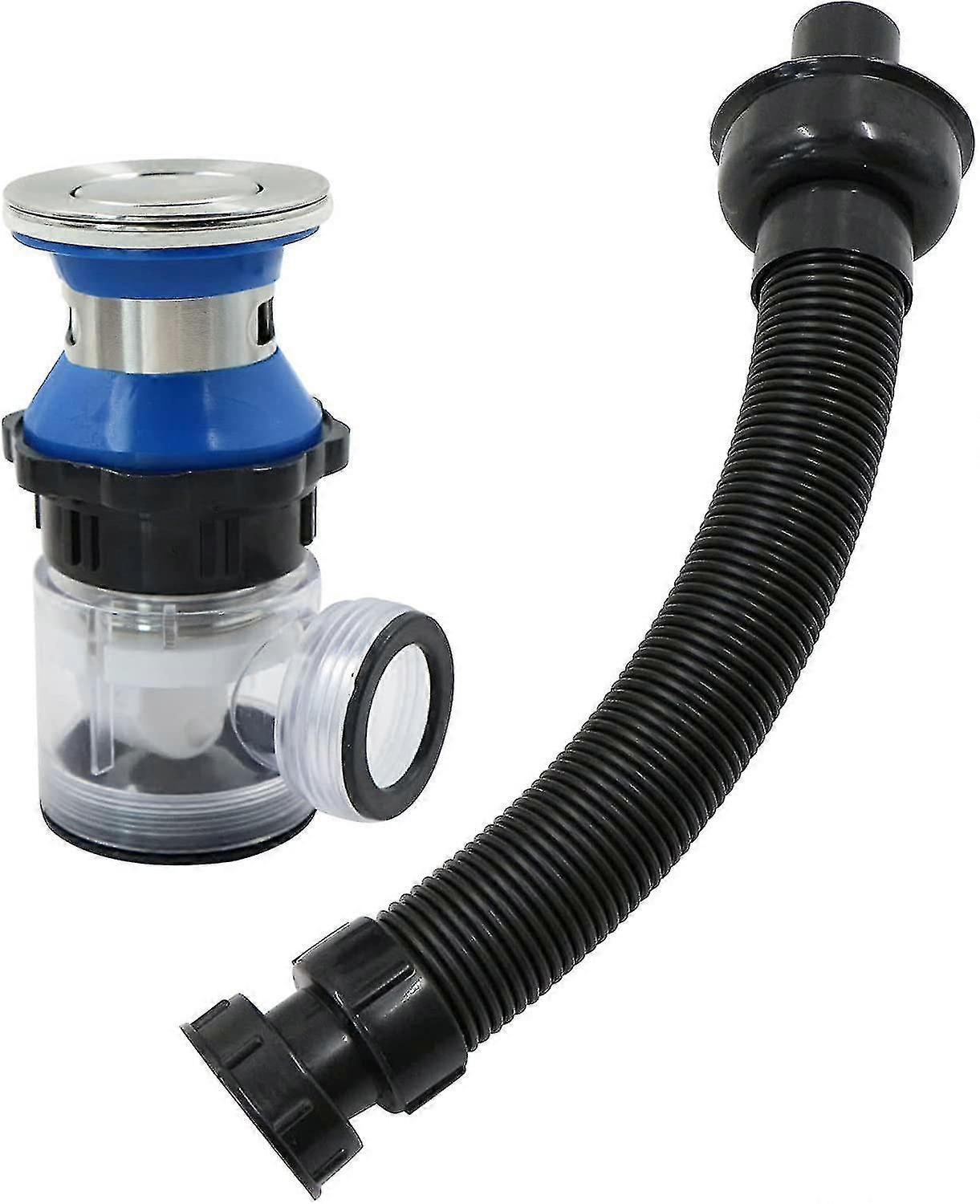 Washbasin Siphon Universal Drain System Flap - Universal Sink Waste