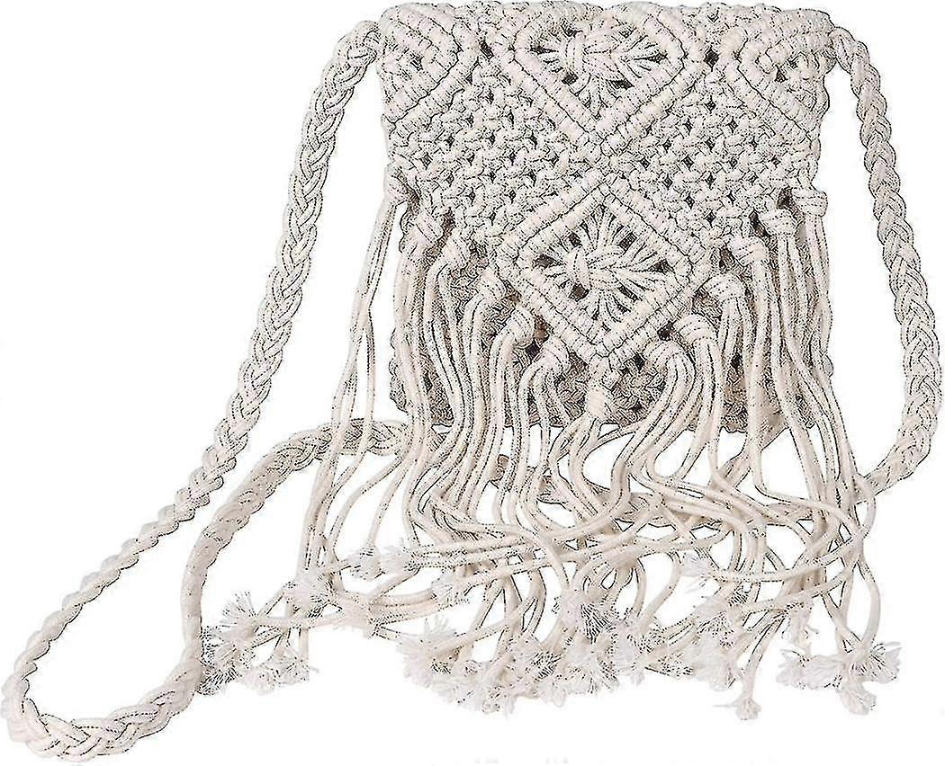 اصطف الكروشيه المرأة عبر حقيبة الجسم البوهيمي الصيف الشاطئ حقيبة الكتف