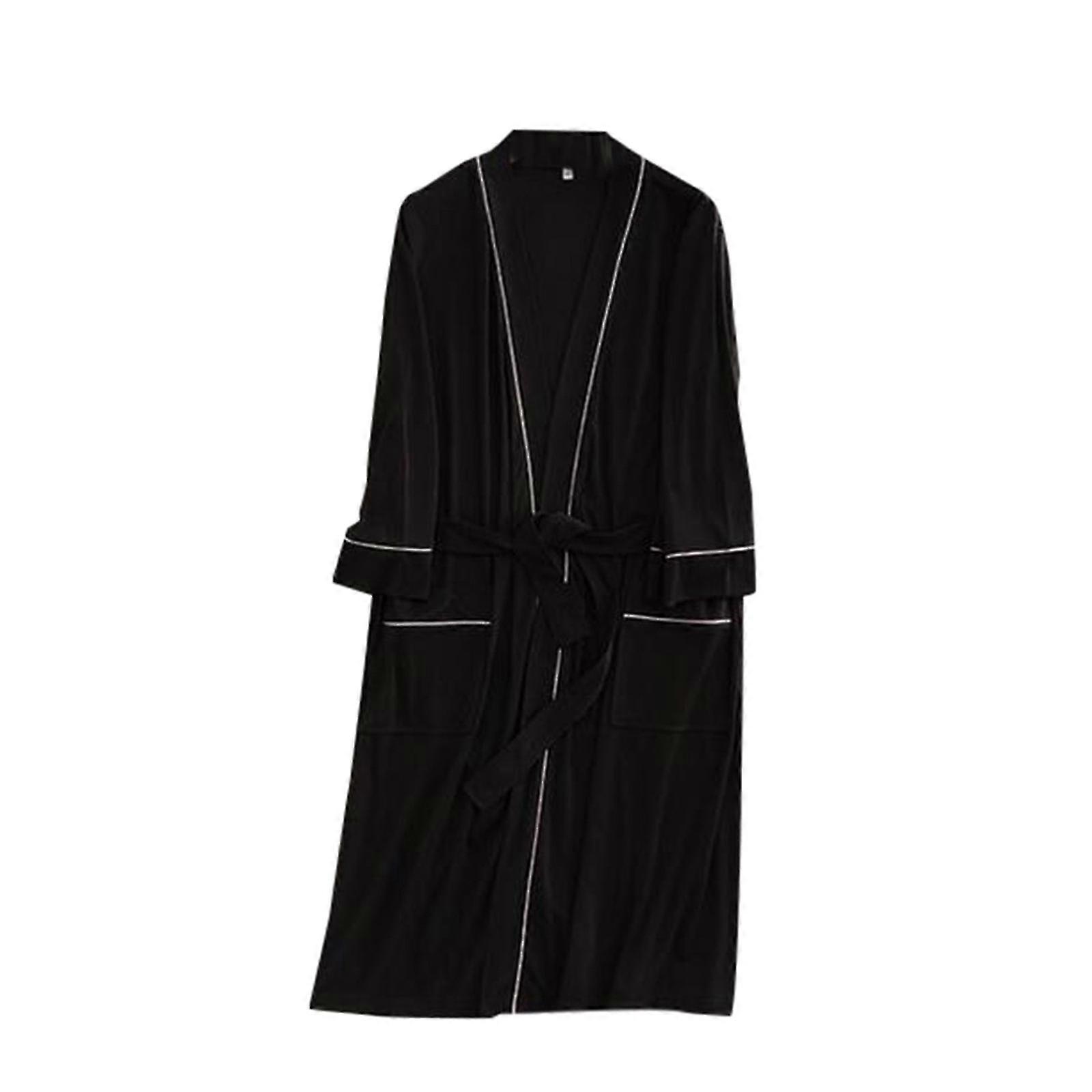 Cardigan Bathrobe Thin Bathrobe Men's Home Clothes Bathrobe Men