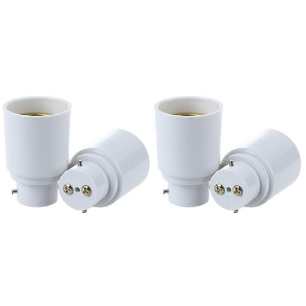 4x E27 Screw To B22 Bayonet Base Light Lamp Bulb Adapter Converter Socket Base