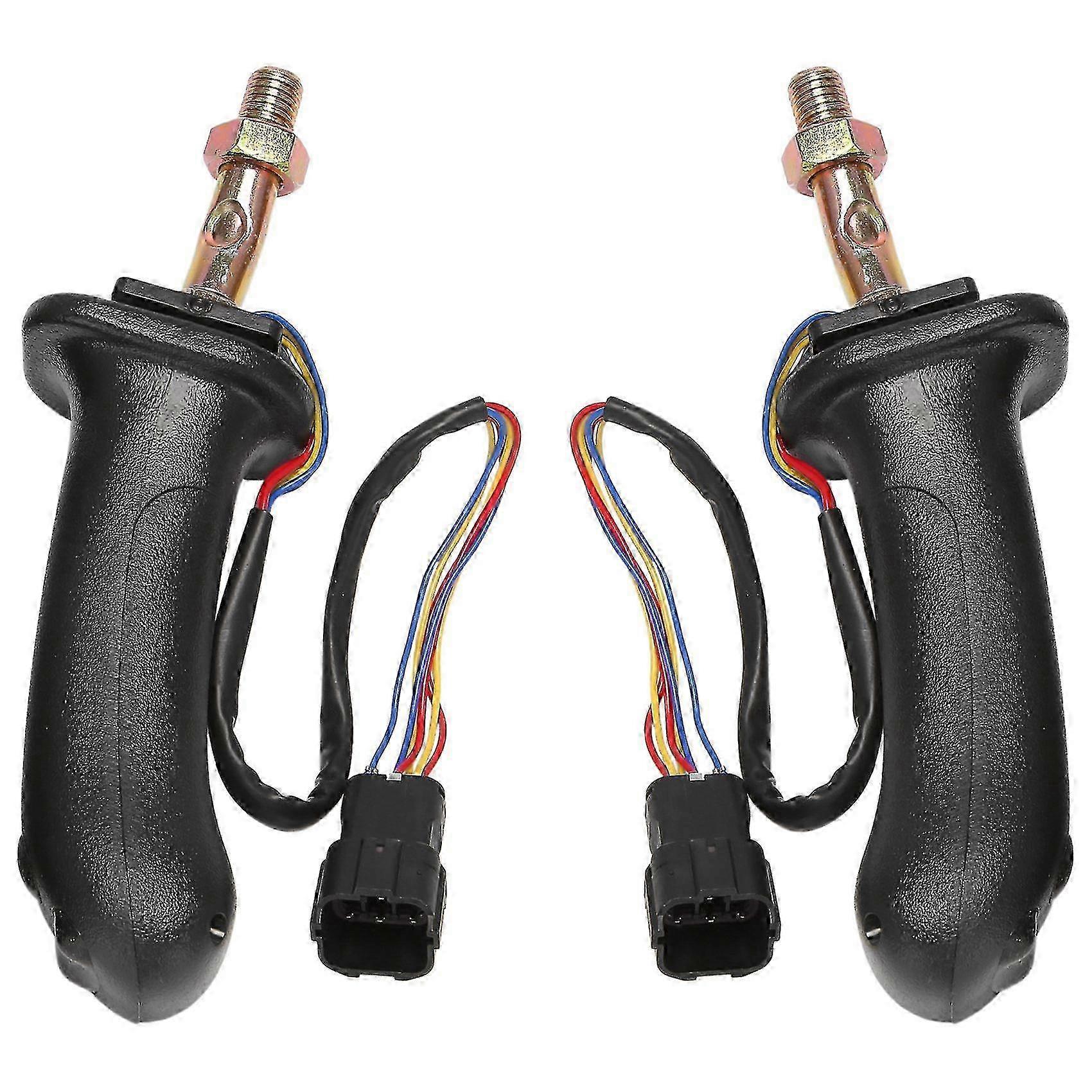2Pcs L+R 3 Buttons Excavator Joystick Assy Handle Gears for Doosan DX150 215 225 300 370-9C Walkbee 2024