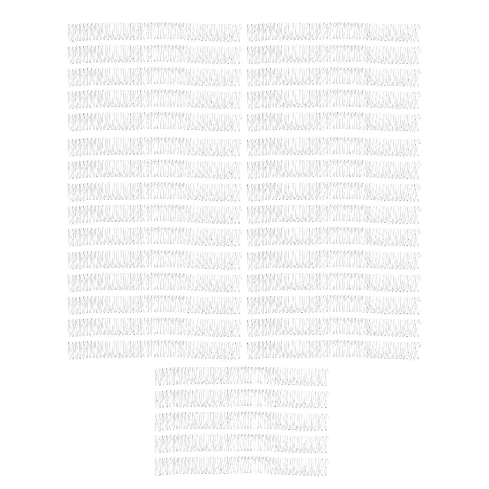 35PCS A4 Paper Binding Coils 25.4mm Diameter 48 Loops 4:1 Pitch Plastic Spiral Wire Spines 215 Sheets Capacity White