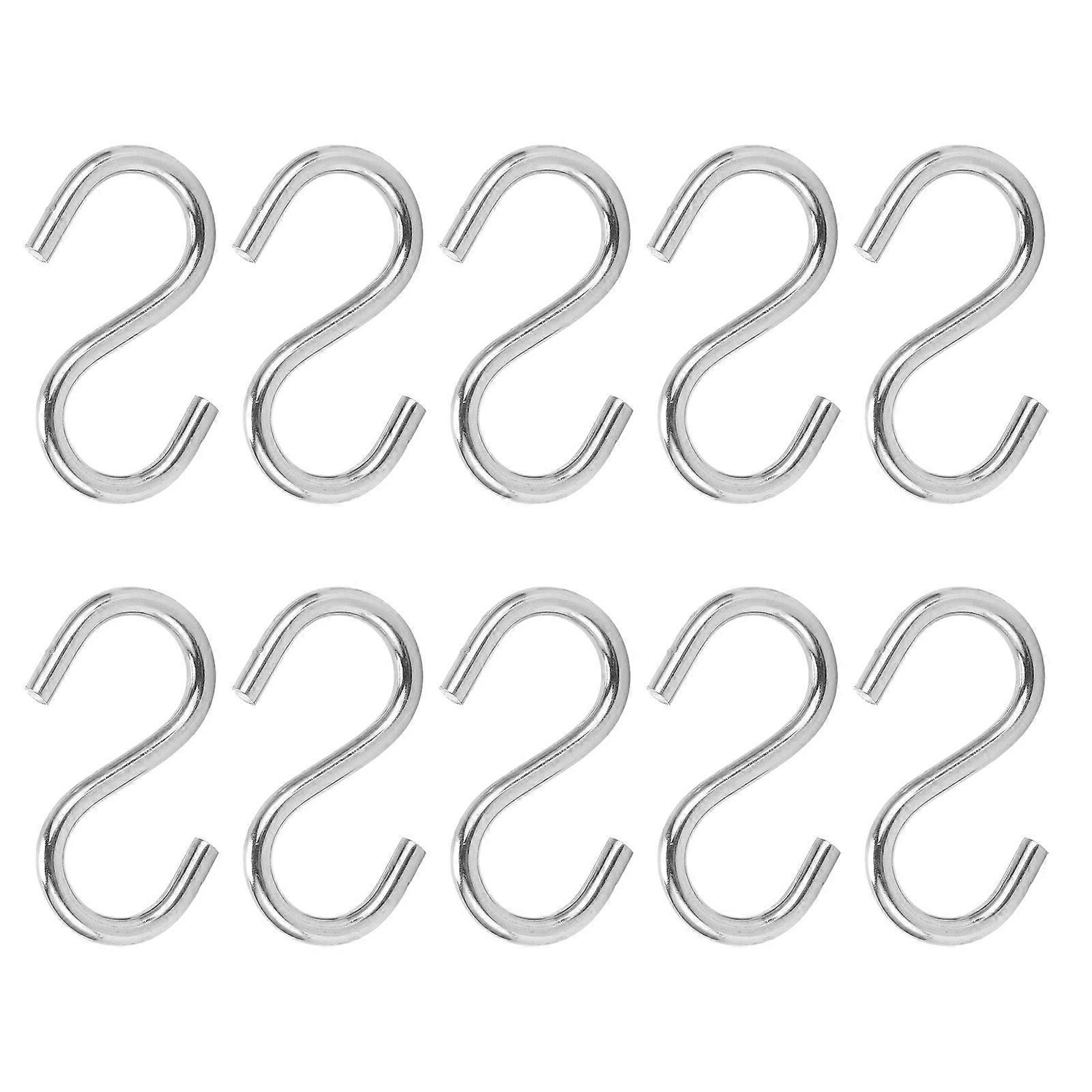 10 قطع S السنانير المحمولة 304 الفولاذ المقاوم للصدأ معدن معلق حامل منظم لمنشفة المفتاح M4