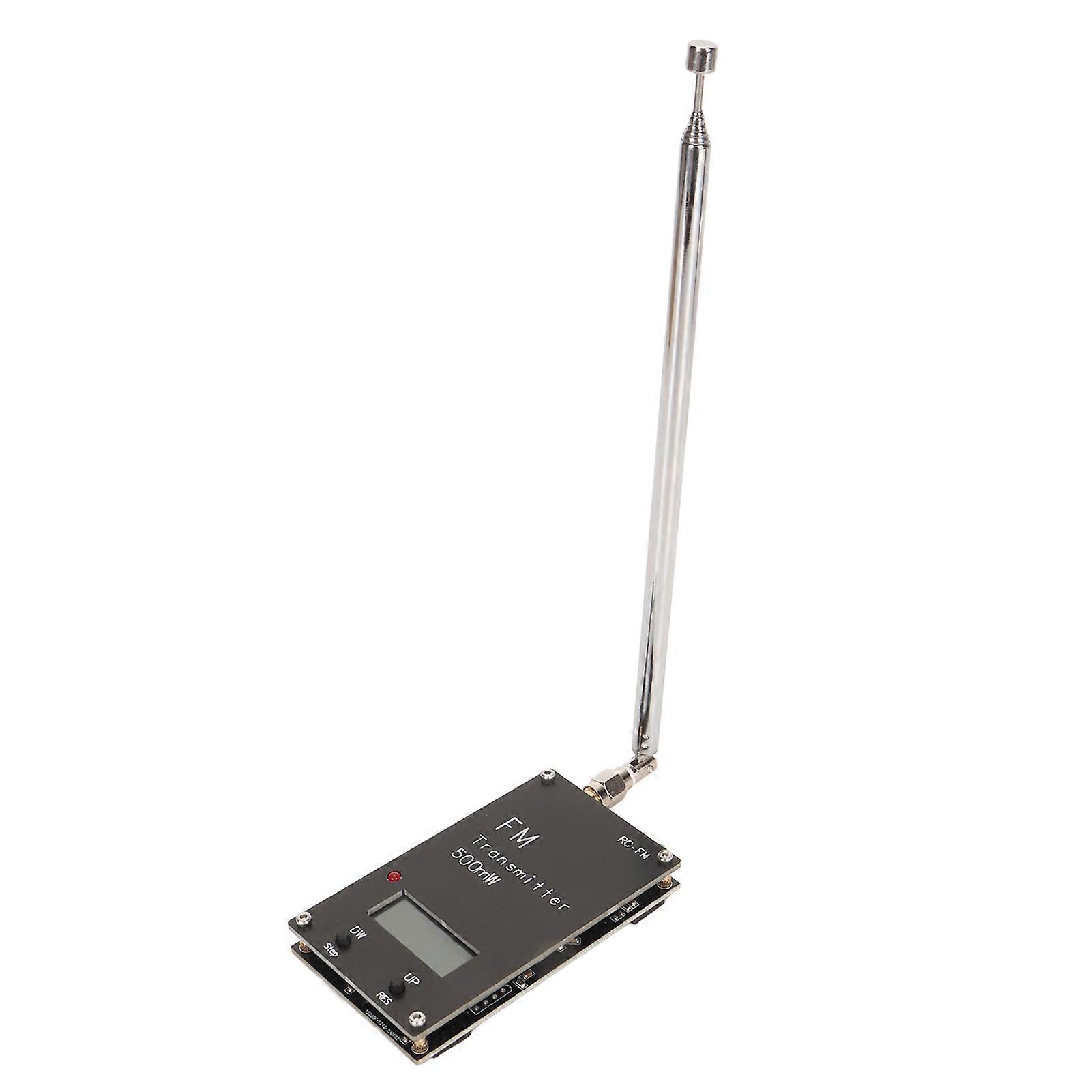 2000M FM Transmitter Professional Long Range 76?108Mhz 0.5W 500mW Stereo Transmitter Module with Digital LCD Display YEMMA