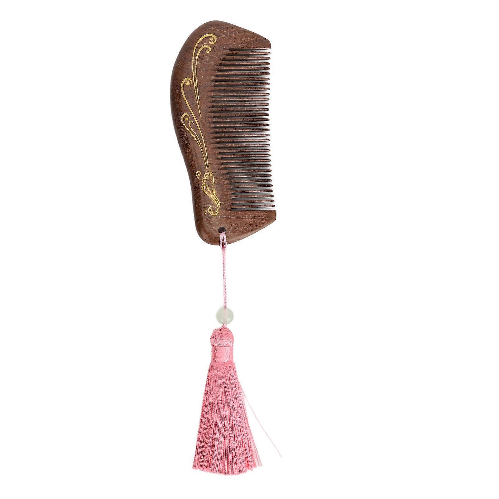 Wooden Comb Vintage Prevent Static Reduce Split Ends Scalp Massage Fine Tooth Wood Comb