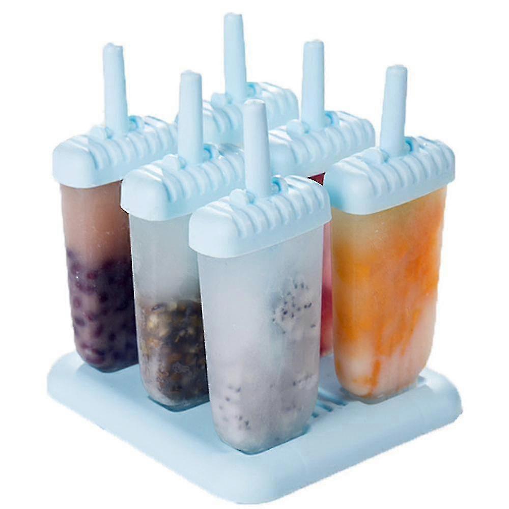 Popsicle Molds Silicone Ice Pop Molds Bpa Free Popsicle Mold Reusable Easy Release Ice Pop Make(blue,square)