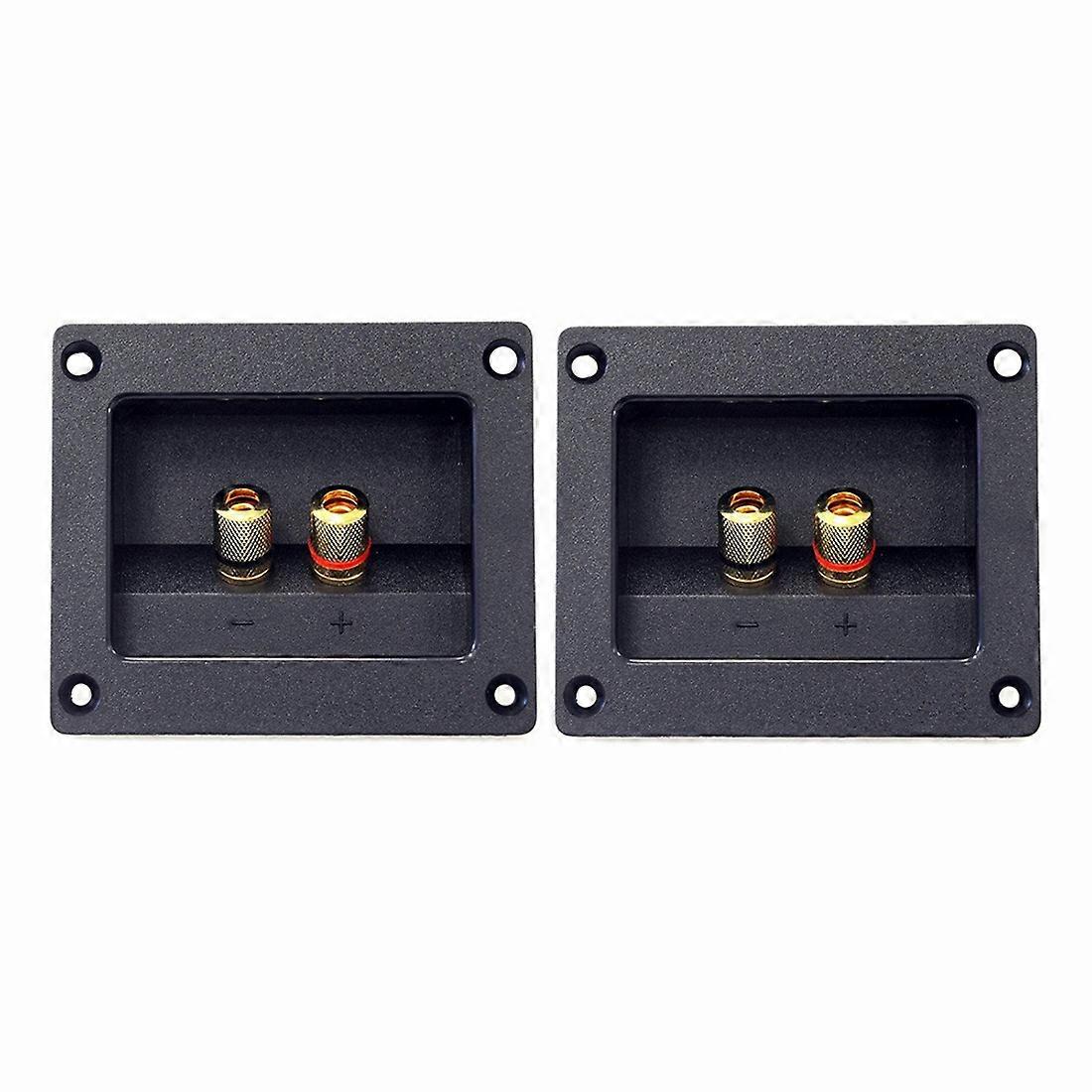 2pcs DIY Car Stereo 2-way Speaker Box Terminal Spring Cup Connector Banana jack and plugs Subwoofer