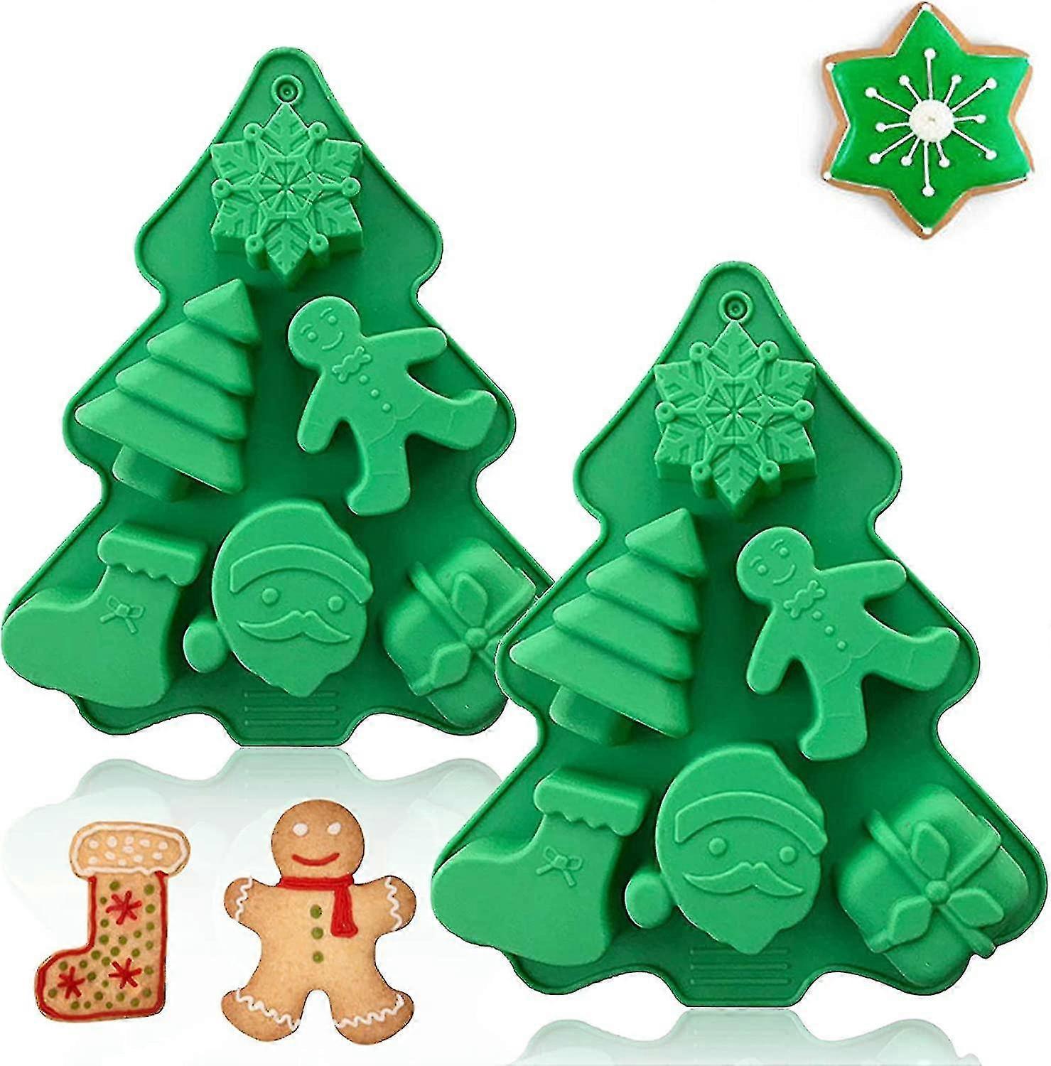 クリスマスベーキング金型、ノンスティックシリコンケーキ金型、金型を作るクリスマスキャンディーを作るのに最適