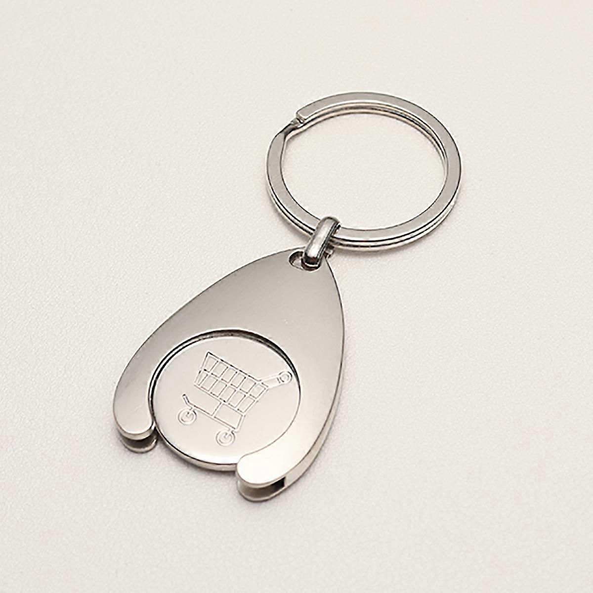 Personalized Keychain Custom Lettering Shopping Cart Pluggable Design High Quality Key Chain for Car Key Ring Holders Wholesale