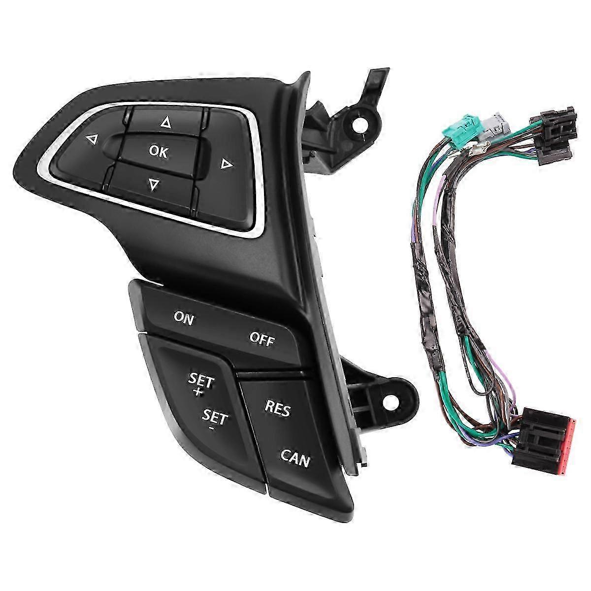 For Focus Mk3 2015-2017 2017 Cruise Control Switch Multifunction Steering Wheel Button Bluetooth Audio Button(Without Lim)
