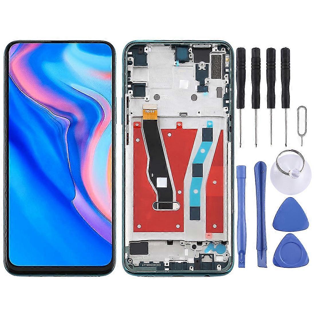 OEM LCD Screen for Huawei Y9 Prime (2019) Digitizer Full Assembly with Frame(Black)-ZC
