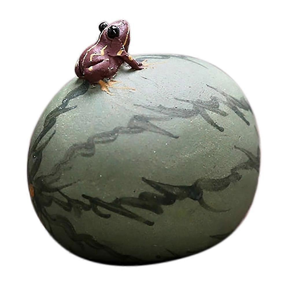 watermelon tea pet can be sprayed ceramic frog tea pet cute tea set,s