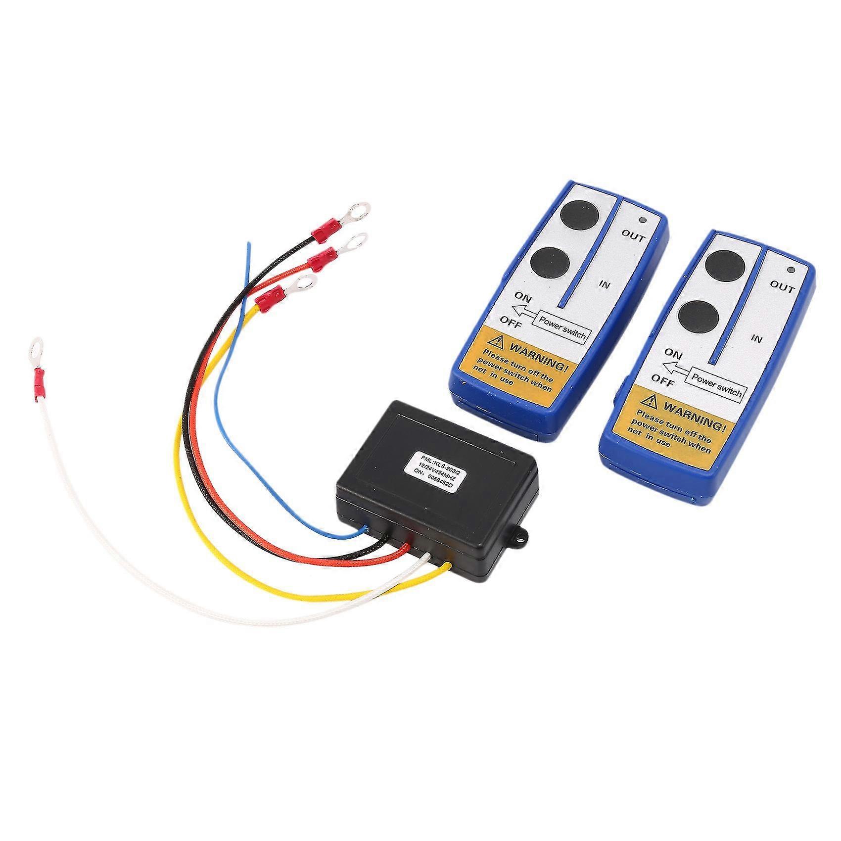 12v Recovery Wireless Winch Remote Control 2 Handset Switch For Atv Suv
