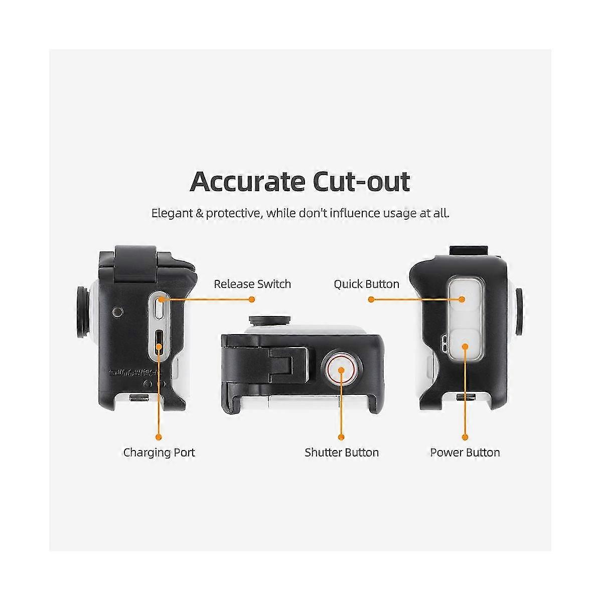 For Go 3 Camera Protective Bezel Accessories Anti-bump Drop Quick Release Protective Frame