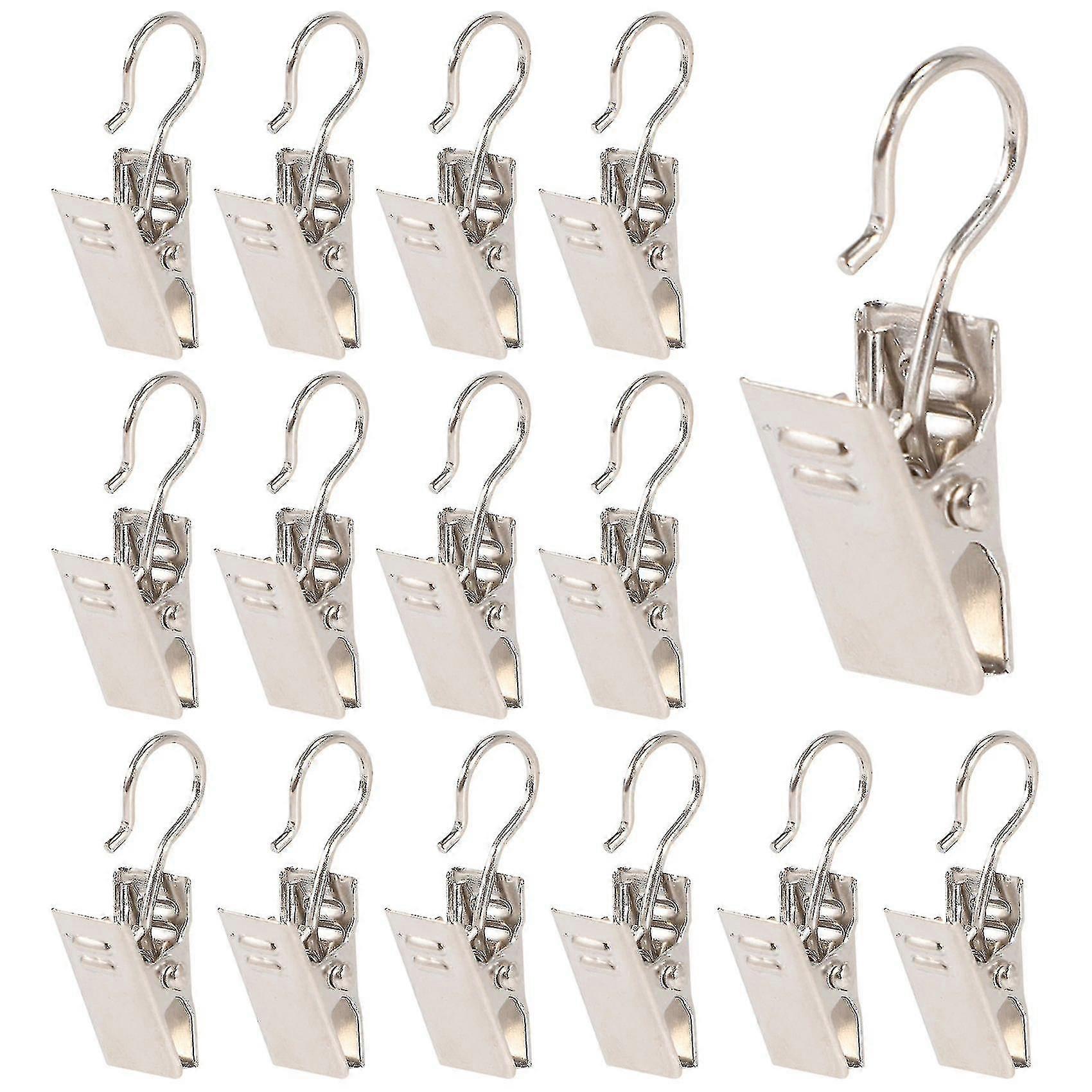 50 جهاز كمبيوتر شخصى الفولاذ المقاوم للصدأ الستار كليب مع هوك لستارة الصور ديكور المنزل في الهواء الطلق حزب Wir