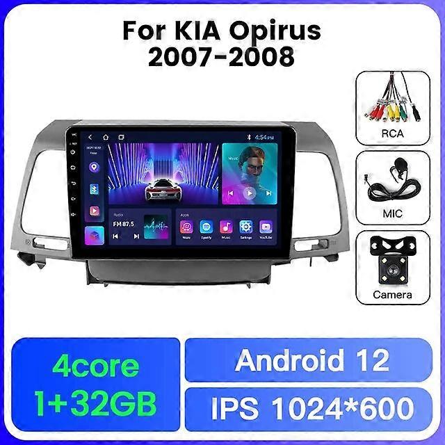 Android 12 All In One Intelligent Systems For Kia Opirus GH 2007 - 2008  Car Radio Multimedia Navigation Head Unit Carplay Auto