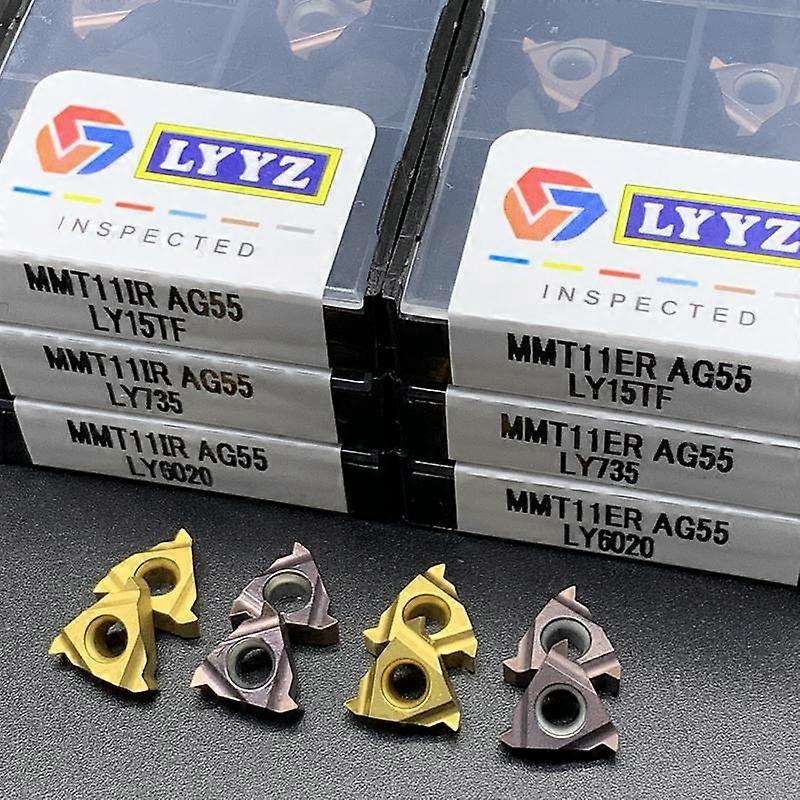 10PCS MMT11IR/ER AG55 LY735/LY15TF/LY6020  High-quality thread tools Carbide cutting tools thread tools