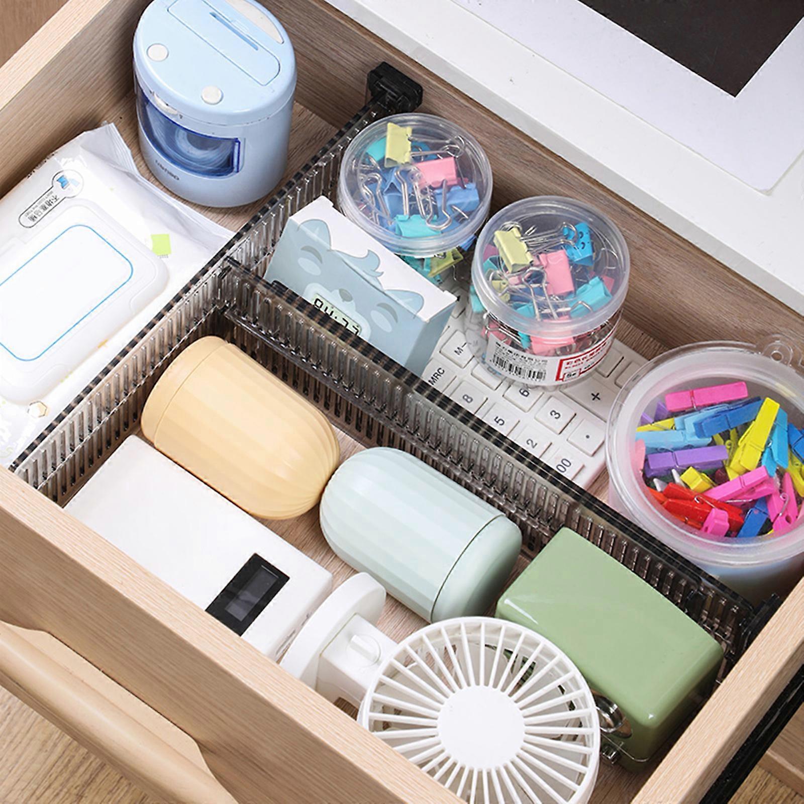 Expandable Dresser 2Pcs Practical Closet Separators Organizer Adjustable Unbreakable Clothes Storage Box Drawer Divider 100% New