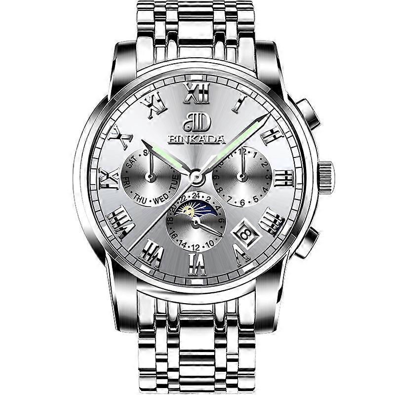 Male mechanical watch visible mechanical movement luminous pointer 50m waterproof watch