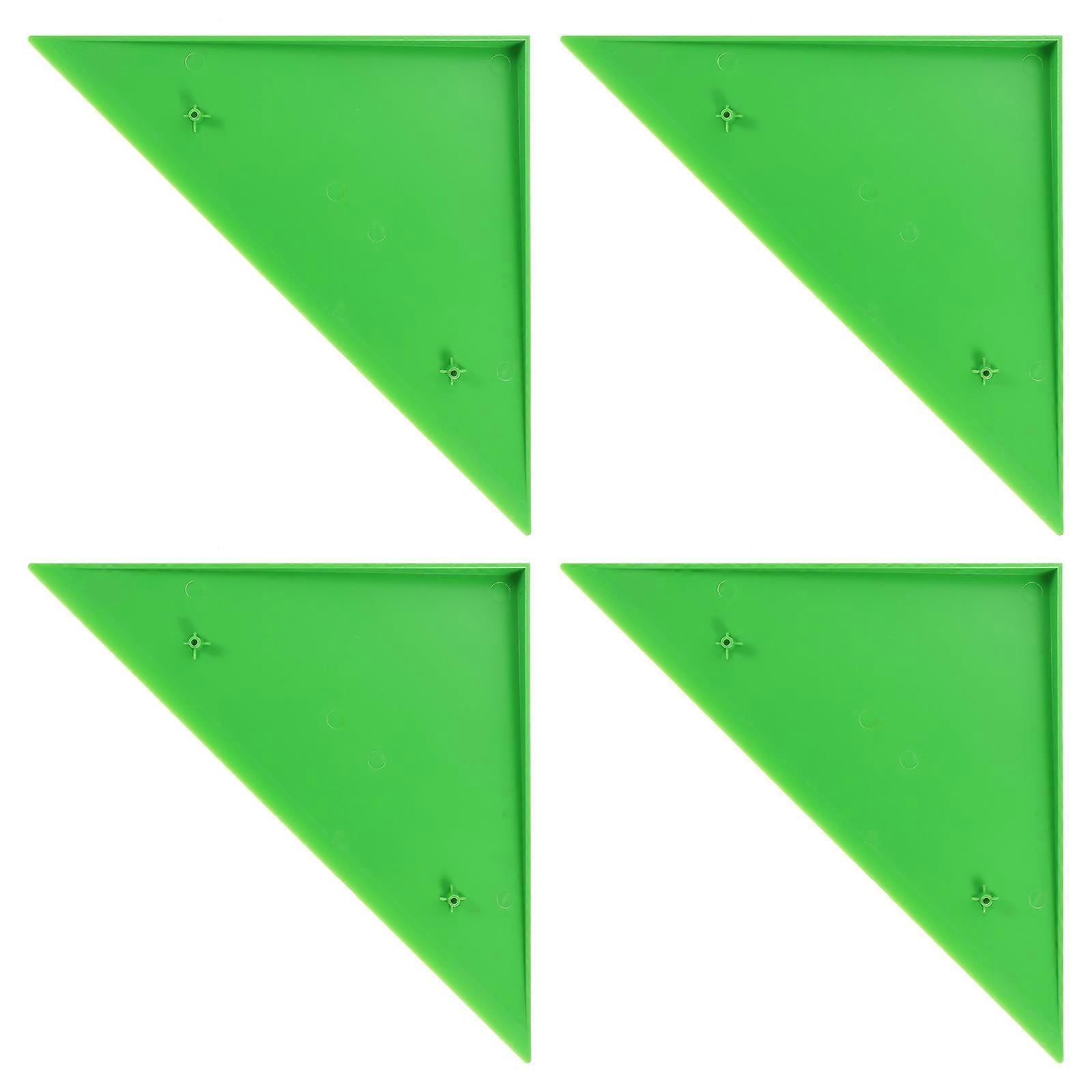 4PCS Durable Triangle Foosball Table Football Table Corner Protector Fit for Most Foosball Tables Green