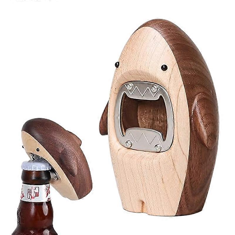 Solid Wood Shark Bottle Opener Cute Beer Bottle Opener