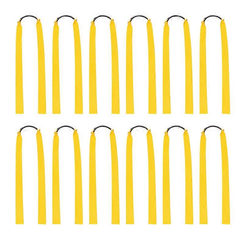 12Pcs Rubber Bands for Catapult Widened Flat Catapult Bands Elastics for Hunting