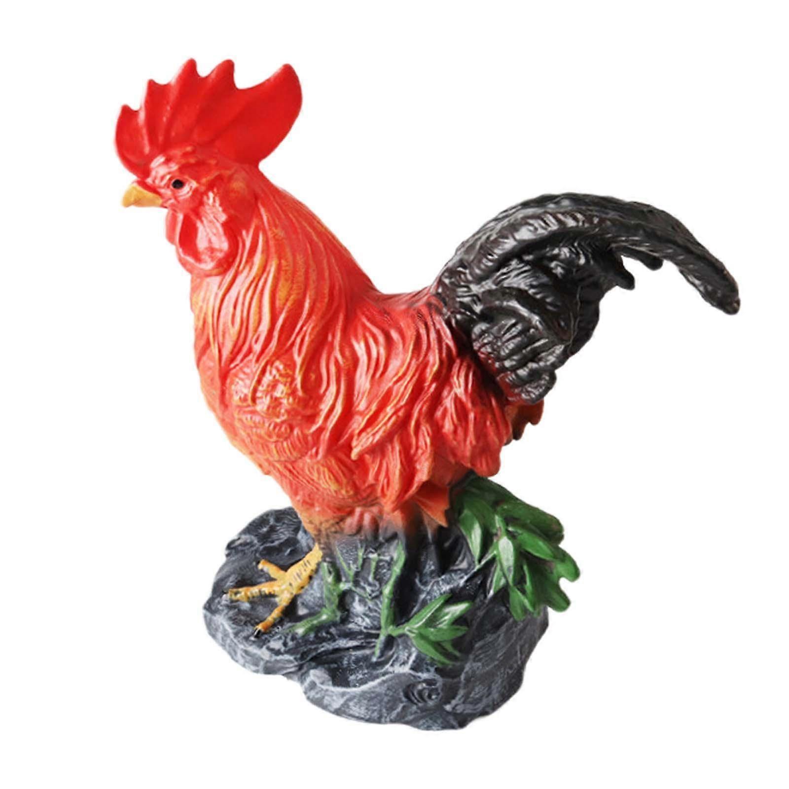 Huhn Figur Home Decor Handwerk Hahn Statue für Neujahr Party Urlaub