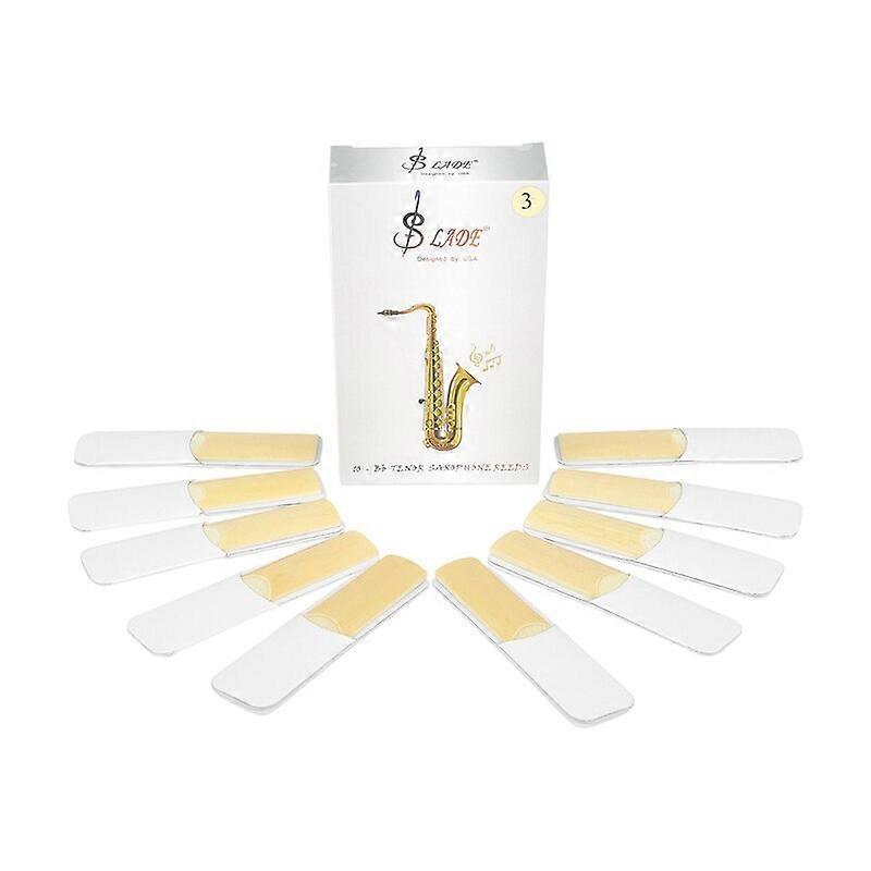 10 件 BbTenor 萨克斯管簧片强度 2.0 2.5 3.0 萨克斯管簧片木管乐器零件配件