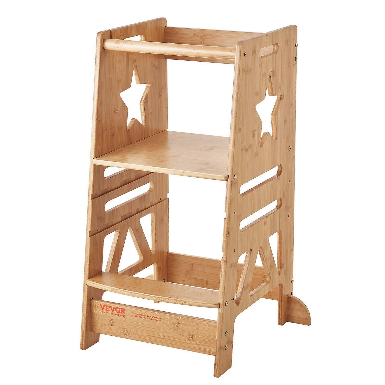 Σκαμπό Tower Step, Σκαμπό για μικρά σκαλοπάτια ρυθμιζόμενου ύψους 3 επιπέδων για παιδιά, Βοηθός σκαμπό κουζίνας.