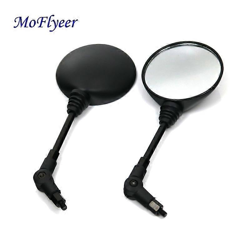 QX MoFlyeer Custom 8mm 10mm Side Mirror Motorcycle Mirror Folding Motorbike Rearview Mirror For Yamaha Honda Kawasaki KTM Suzuki