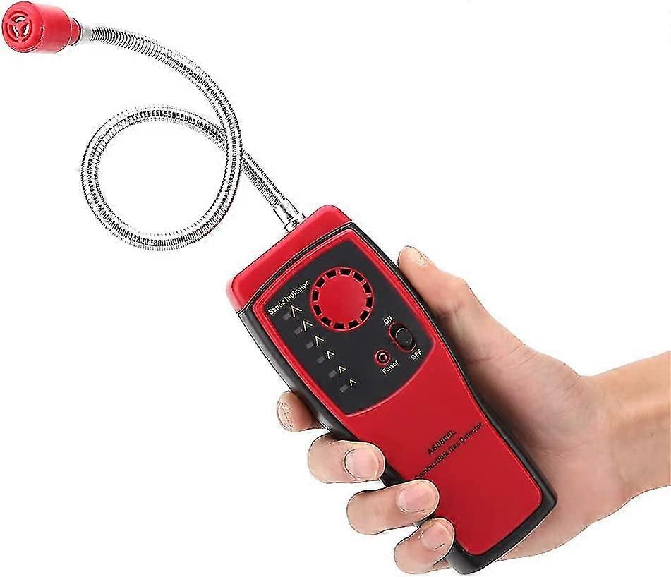 Flammable Gas Leak Detector, Portable Gas Sniffer With Sound And Light Alarm For Detecting Methane, Lpg, Lng, Fuel And Sewer Gases