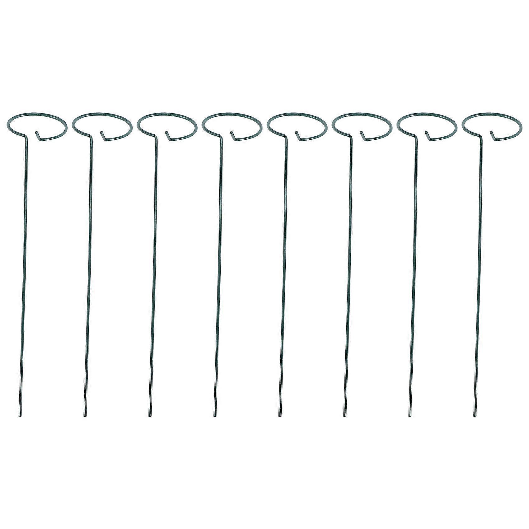 8PCS Beautiful Plant Support Stand Flowers Support Ring Metal Plant Support Stakes Bonsai Support B