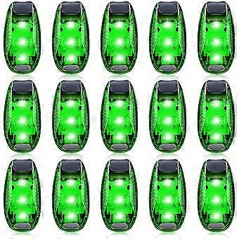 15 stuks veiligheidsverlichting, clip-on flitser, accessoires met hoge zichtbaarheid voor hardlopers, honden, fietsen, wandelaars