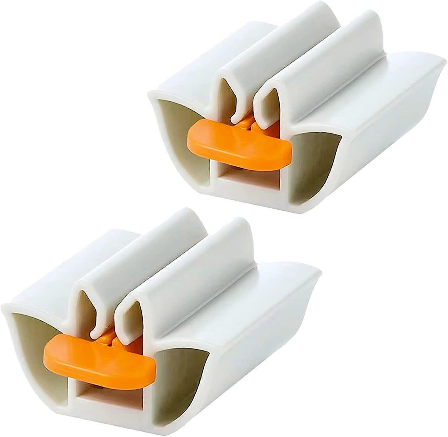 2 Pack Plastic Toothpaste Squeezer,Square Toothpaste Tube Squeezer,Rolling Tooth Pastetooth Squeezer