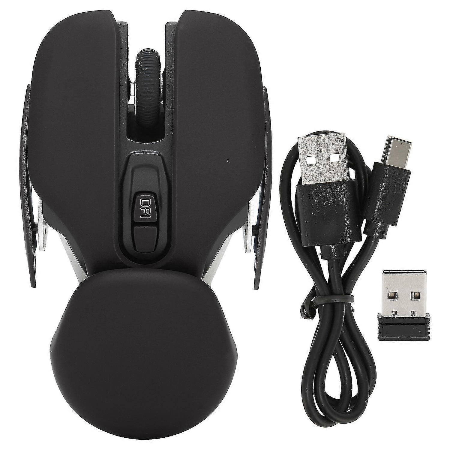 Ergonomic Wireless Mouse Inbuilt Battery Adjustable DPI Electroplating Process Integrated Design Gam