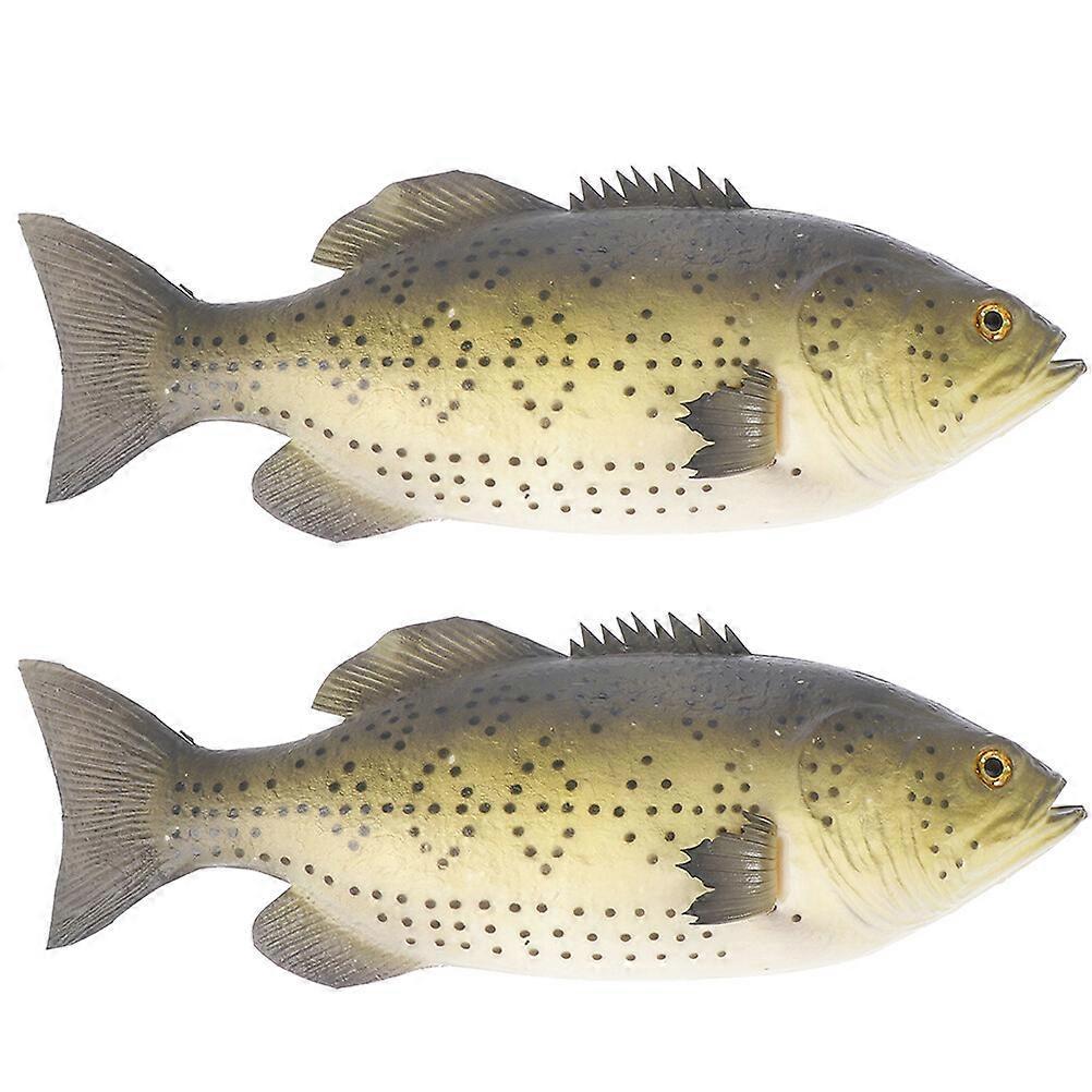 2pcs Realistic Simulation Fish Model PU Simulated Fish Model Artificial Animal Model Decoration