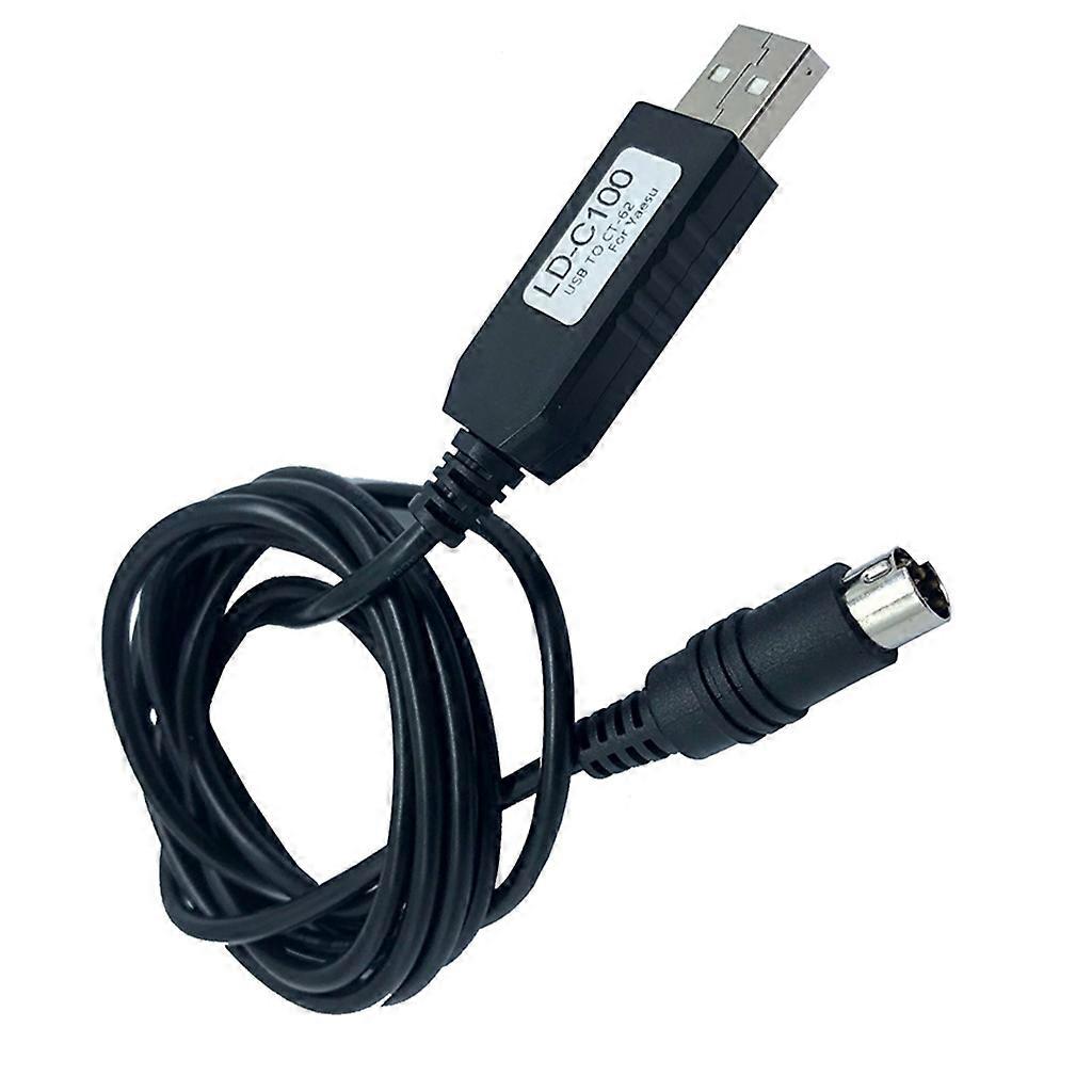 Black Efficient Data Line USB Power for Yaesu FT 100 FT 817ND